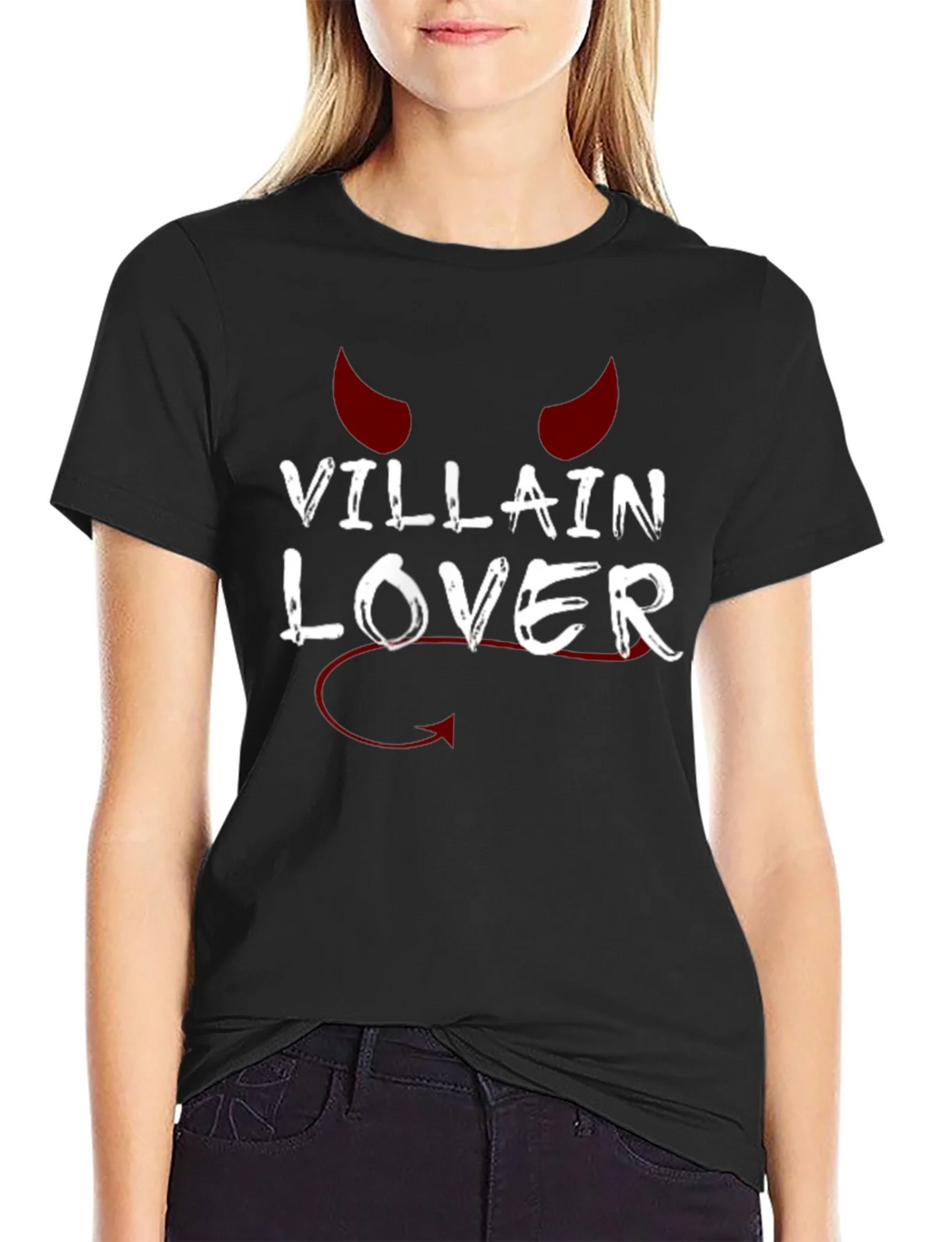 Villain Lover Graphic T-Shirt - Black