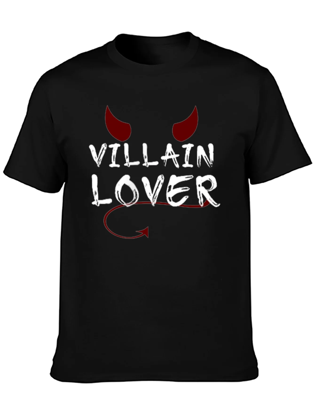 Villain Lover Graphic T-Shirt - Black