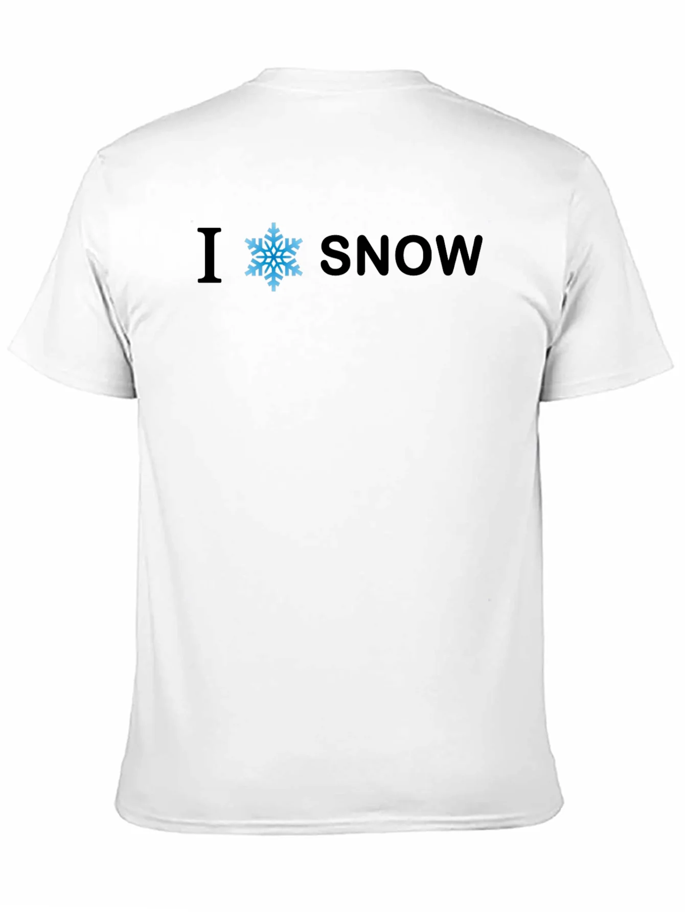 I Snowflake Snow T-Shirt - Black