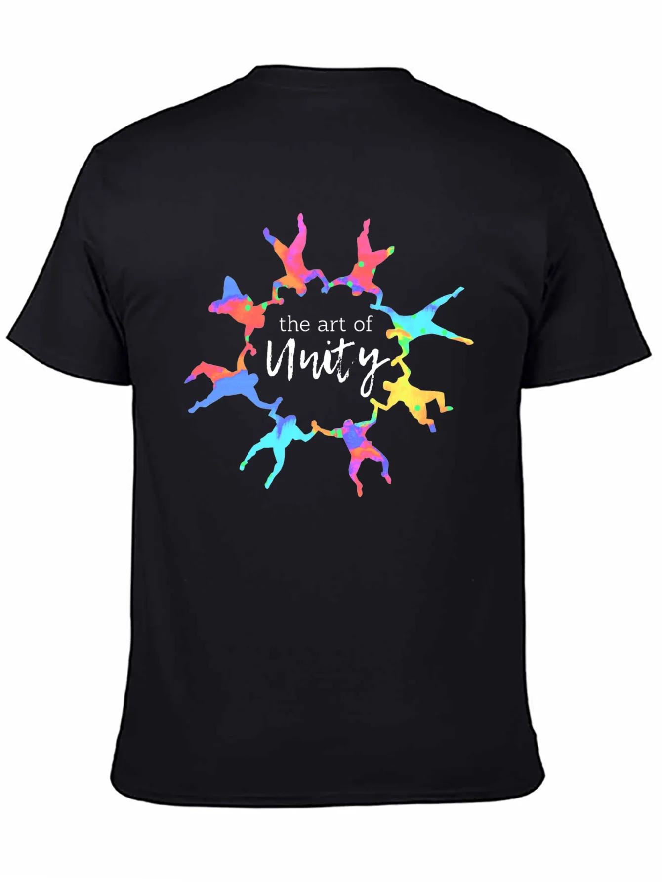 Unity Art Graphic Tee - Colorful People Circle Design