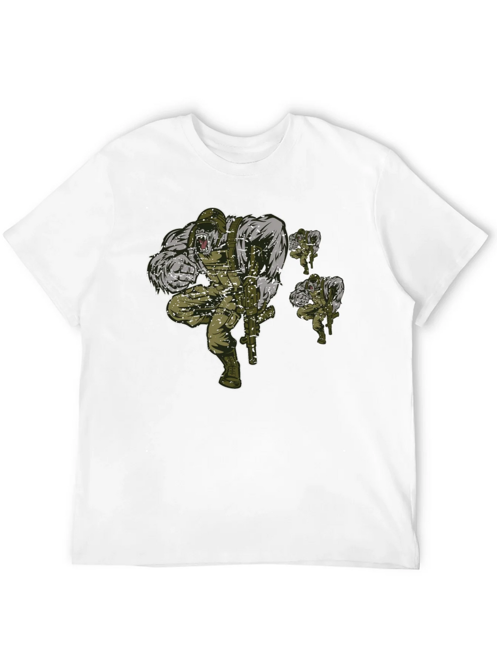 Gorilla Squad Graphic T-Shirt - Black Crew Neck