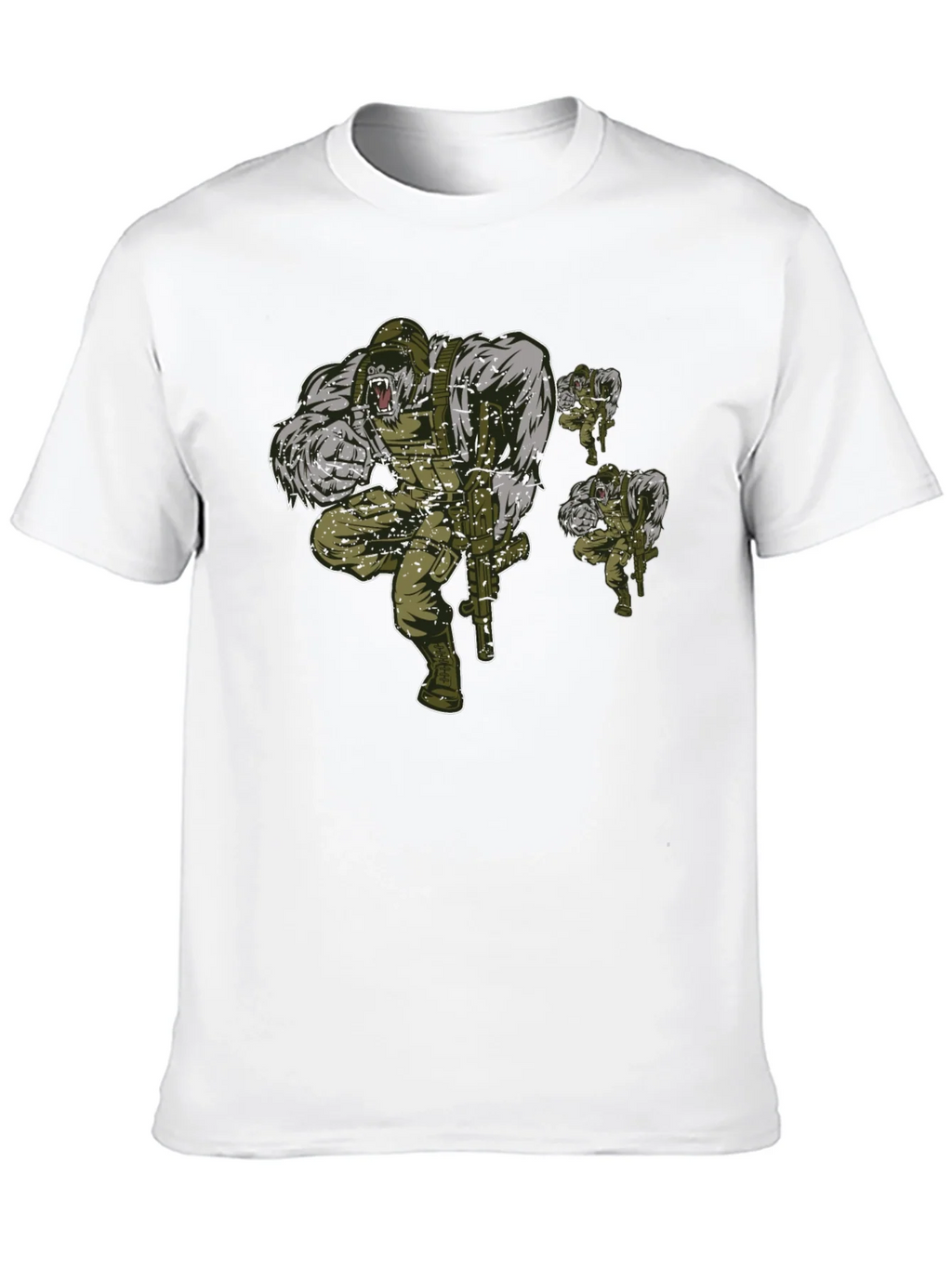 Gorilla Squad Graphic T-Shirt - Black Crew Neck