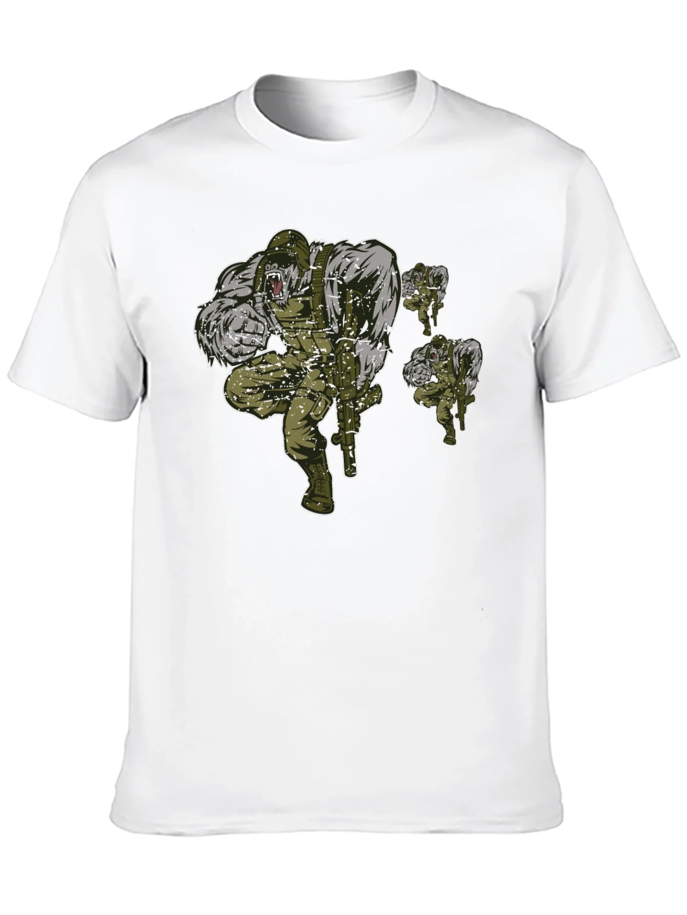 Gorilla Squad Graphic T-Shirt - Black Crew Neck