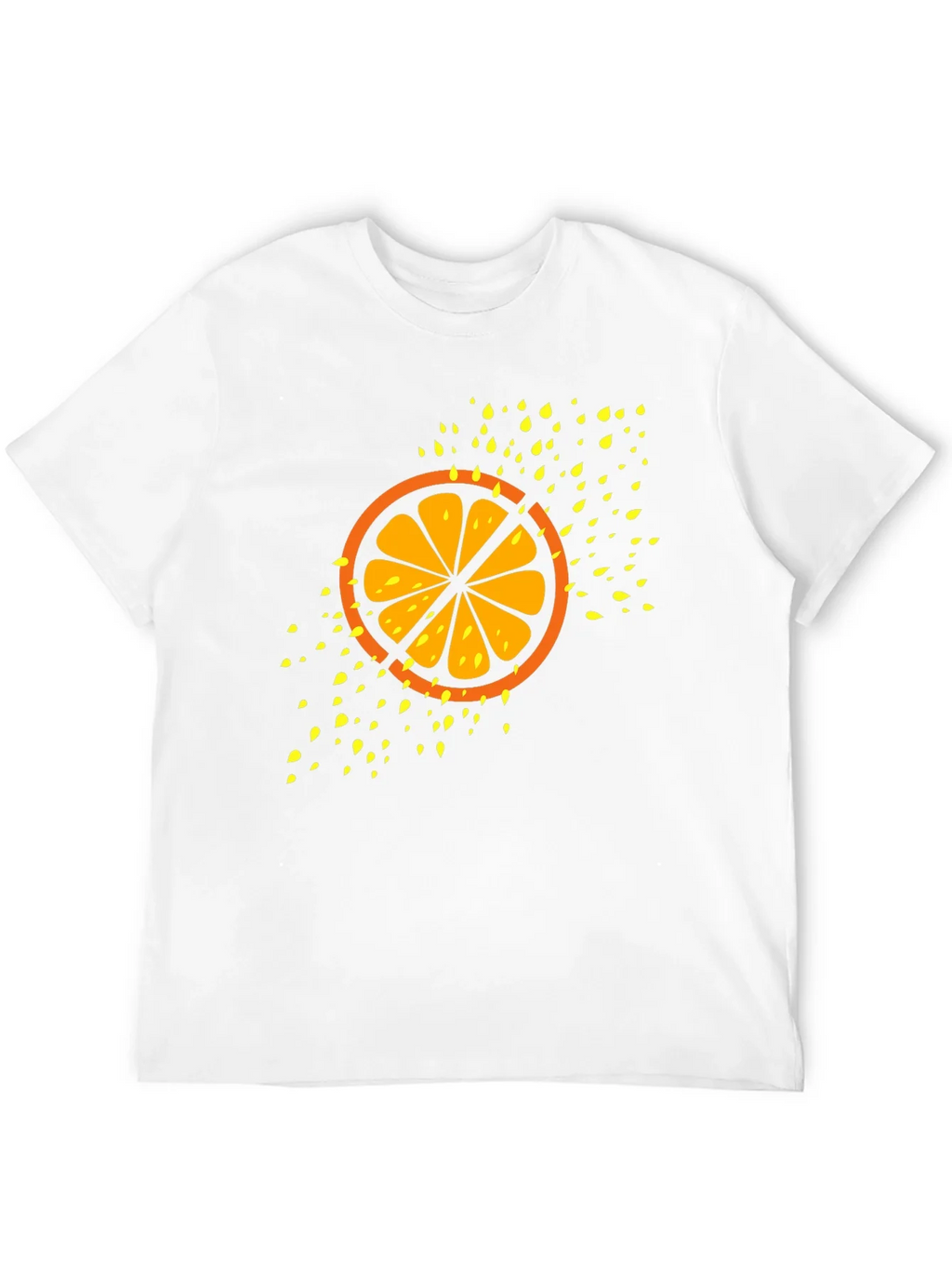 Citrus Slice Graphic Tee - Cool Fruit Design