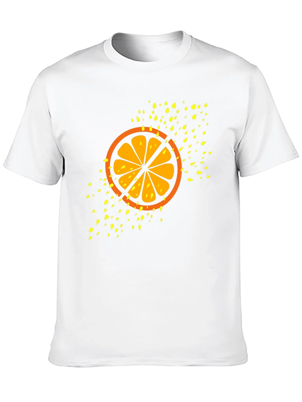 Citrus Slice Graphic Tee - Cool Fruit Design