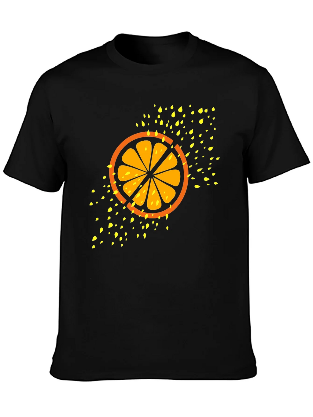 Citrus Slice Graphic Tee - Cool Fruit Design