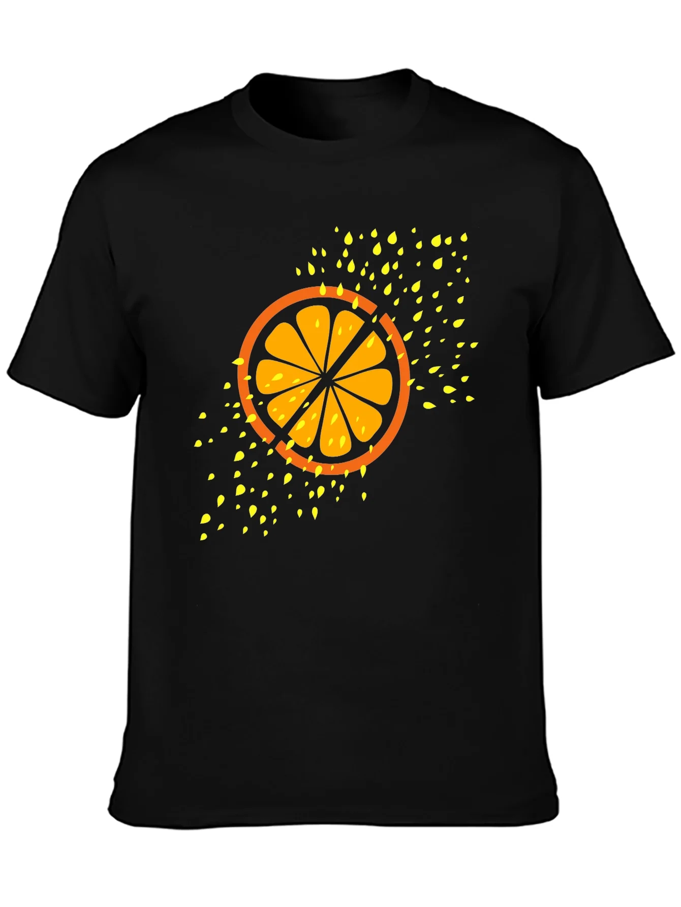 Citrus Slice Graphic Tee - Cool Fruit Design