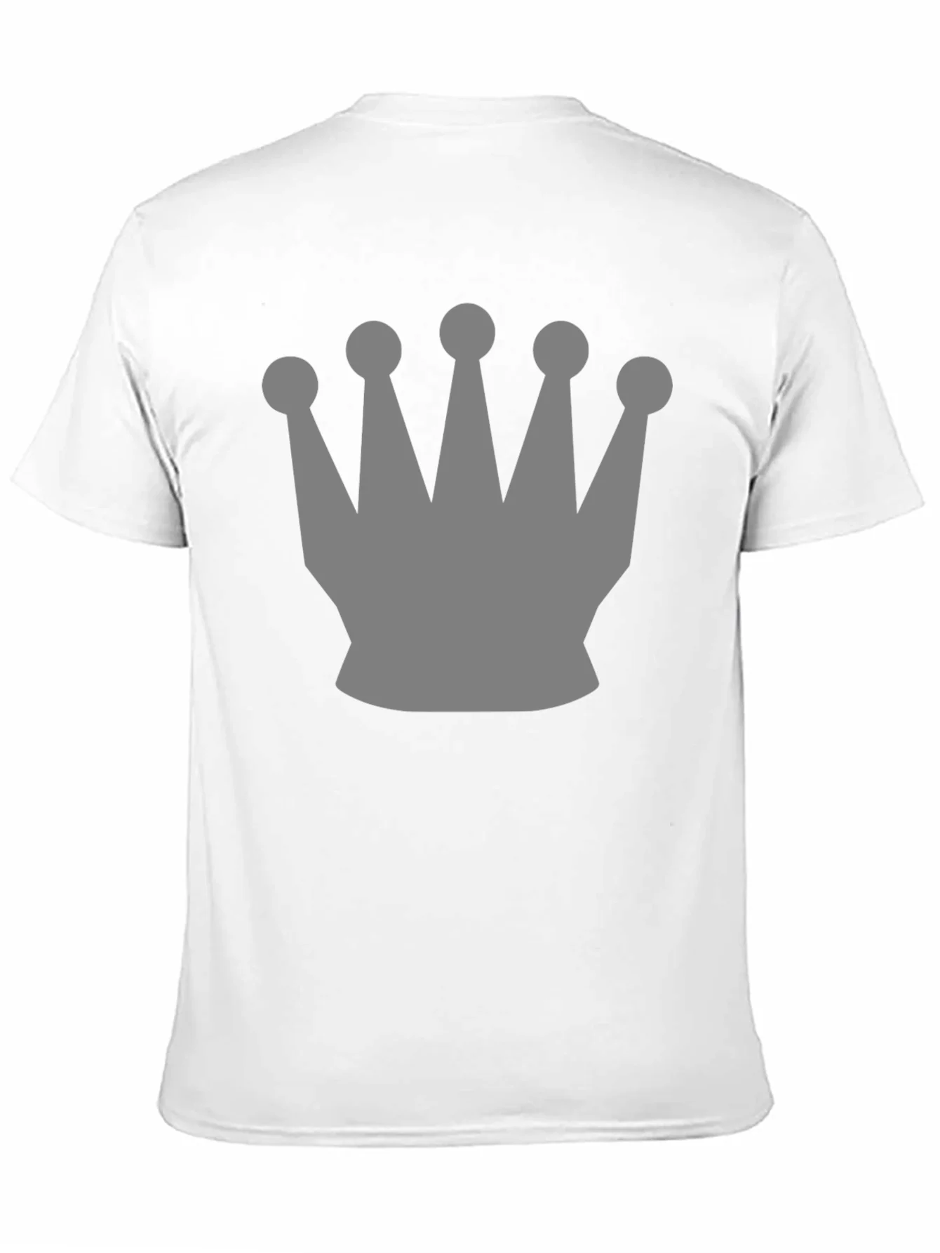 Mens Black Crown Graphic Tee - Stylish Casual Wear