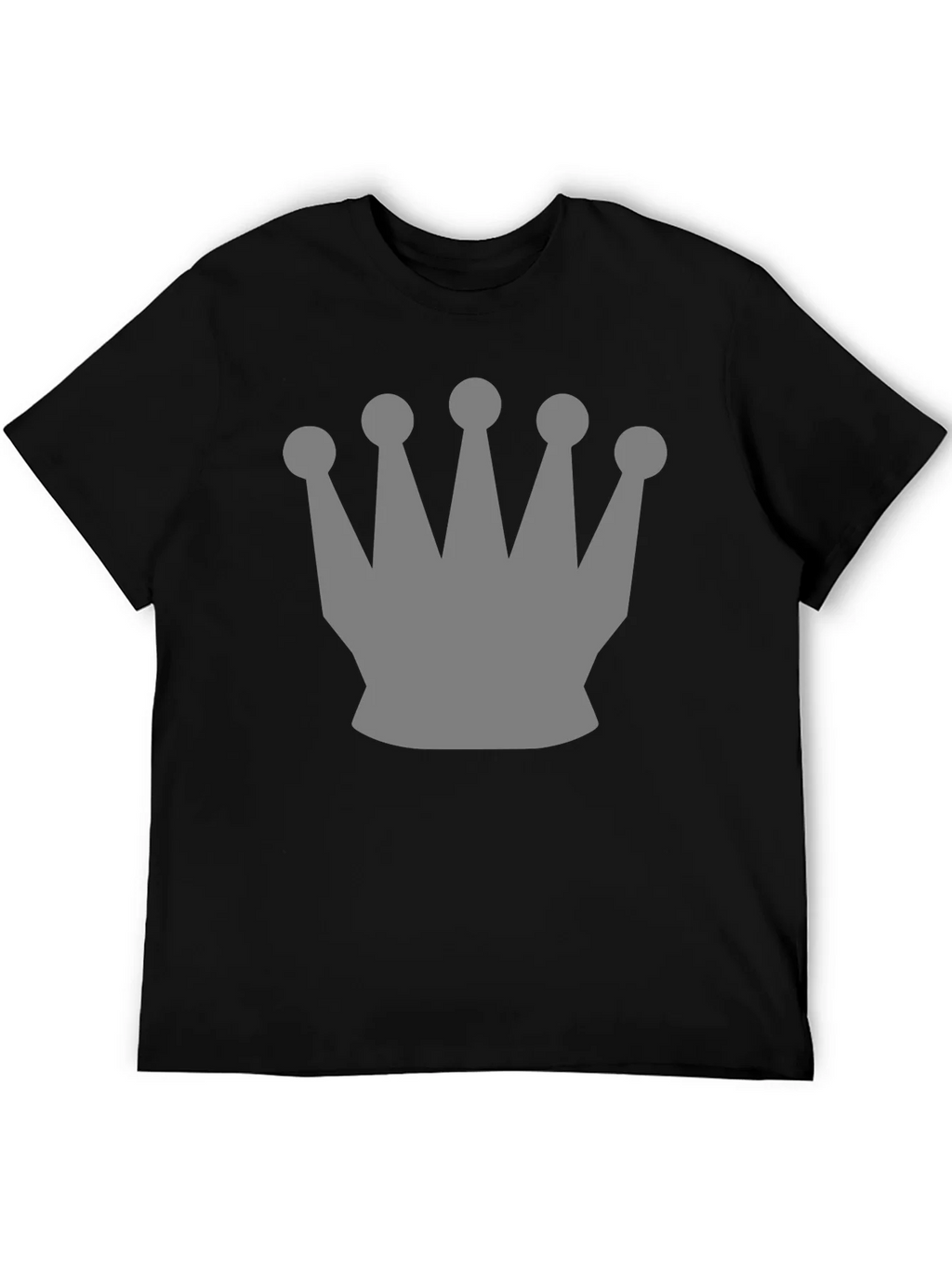 Mens Black Crown Graphic Tee - Stylish Casual Wear