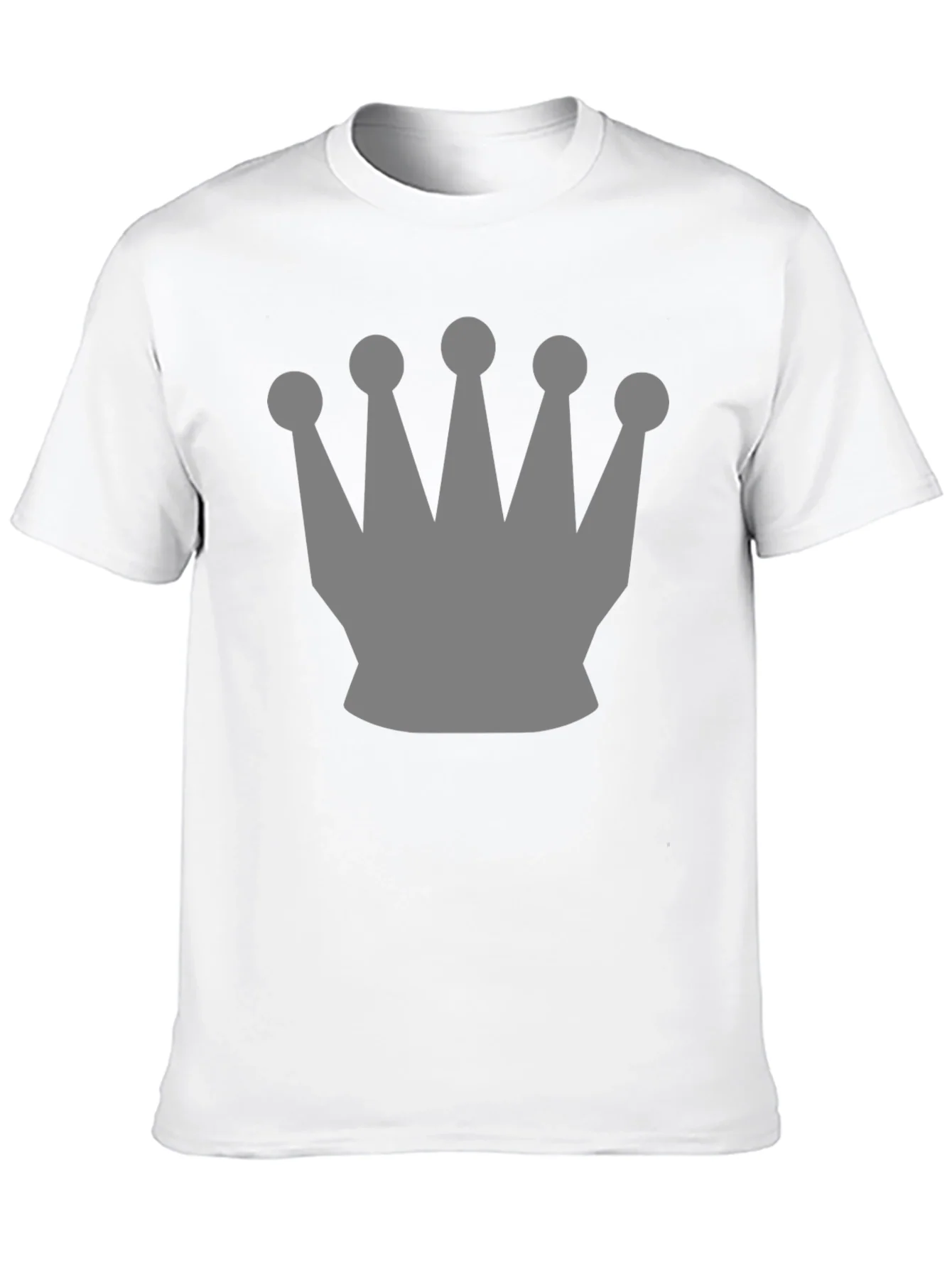 Mens Black Crown Graphic Tee - Stylish Casual Wear