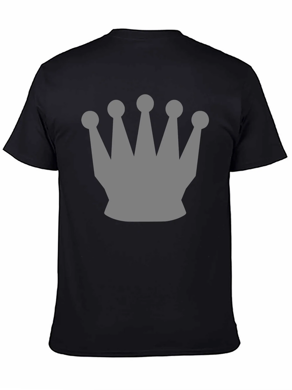 Mens Black Crown Graphic Tee - Stylish Casual Wear