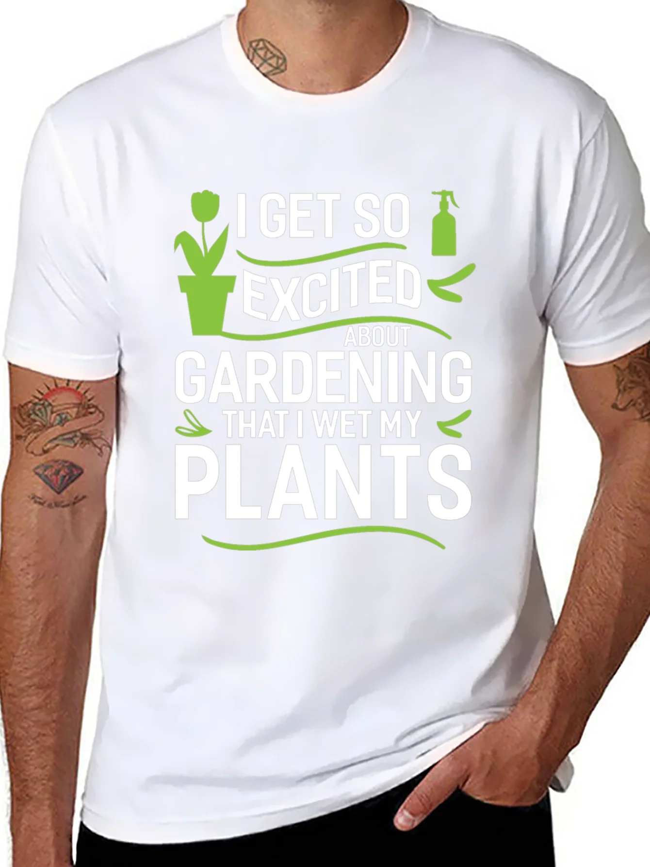 Gardening Enthusiast T-Shirt - I Wet My Plants