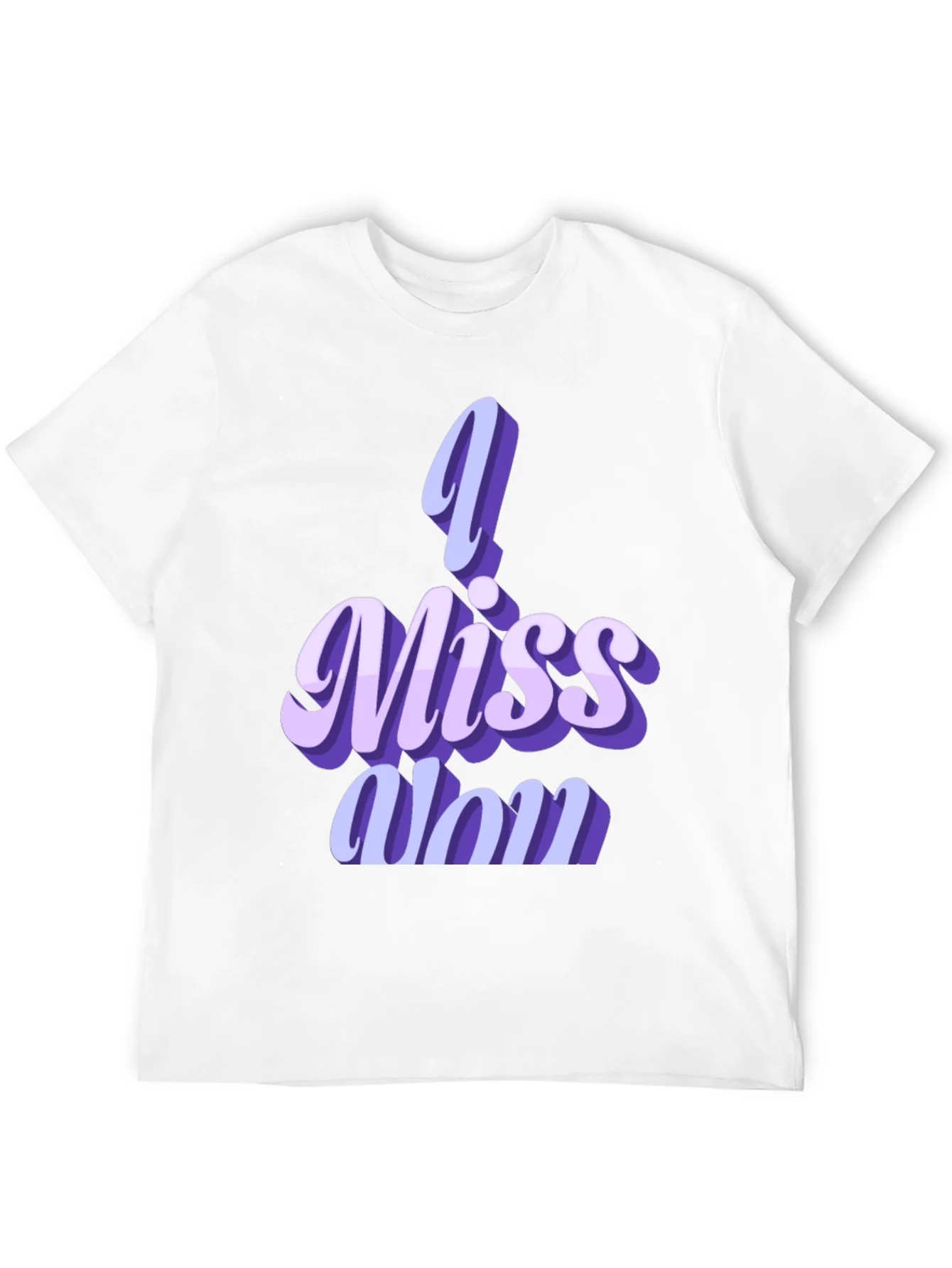 I Miss You Graphic Tee - Soft Black Unisex T-Shirt