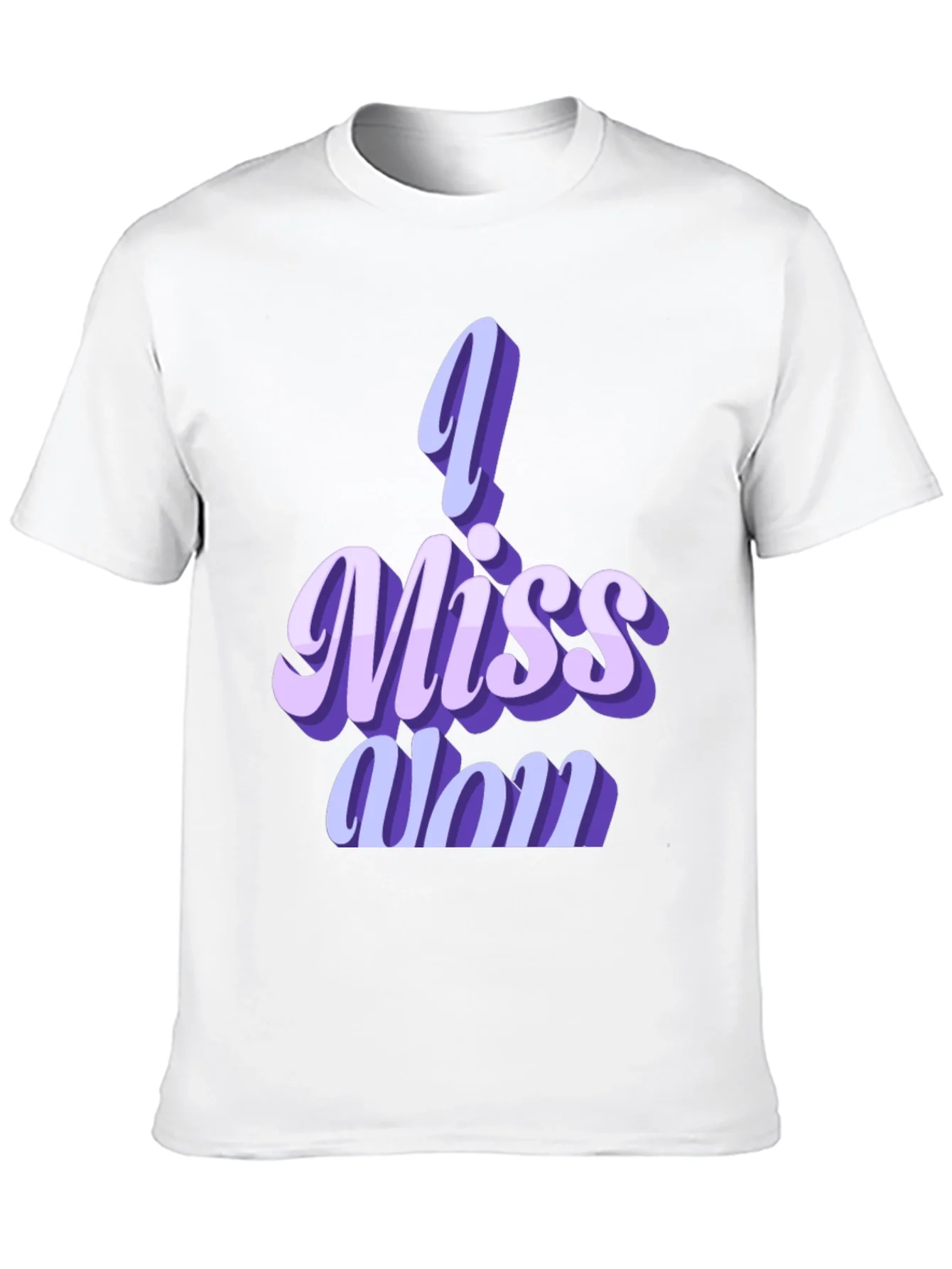 I Miss You Graphic Tee - Soft Black Unisex T-Shirt