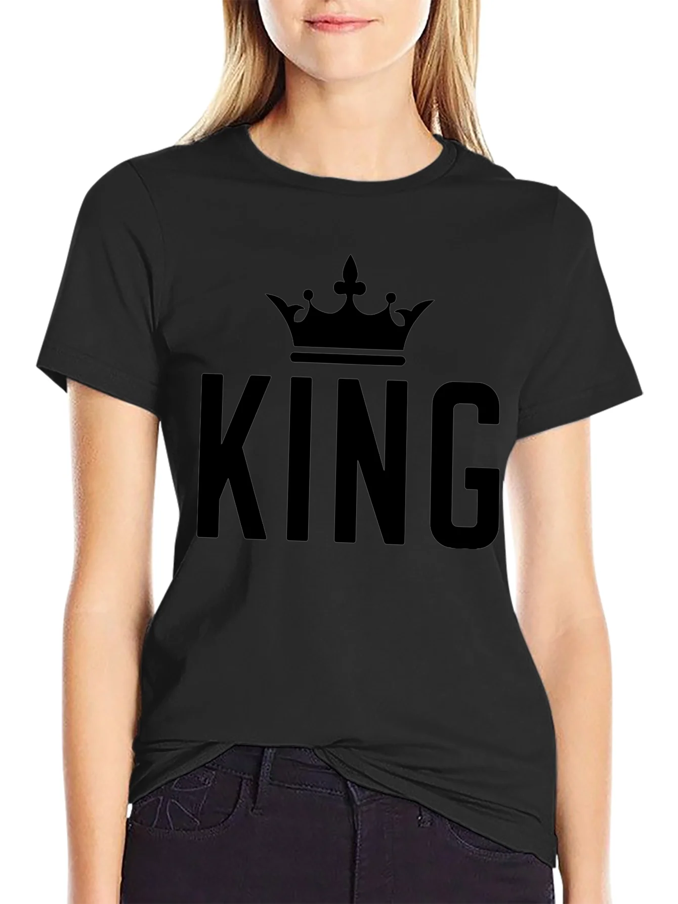 King Crown Graphic T-Shirt - Black