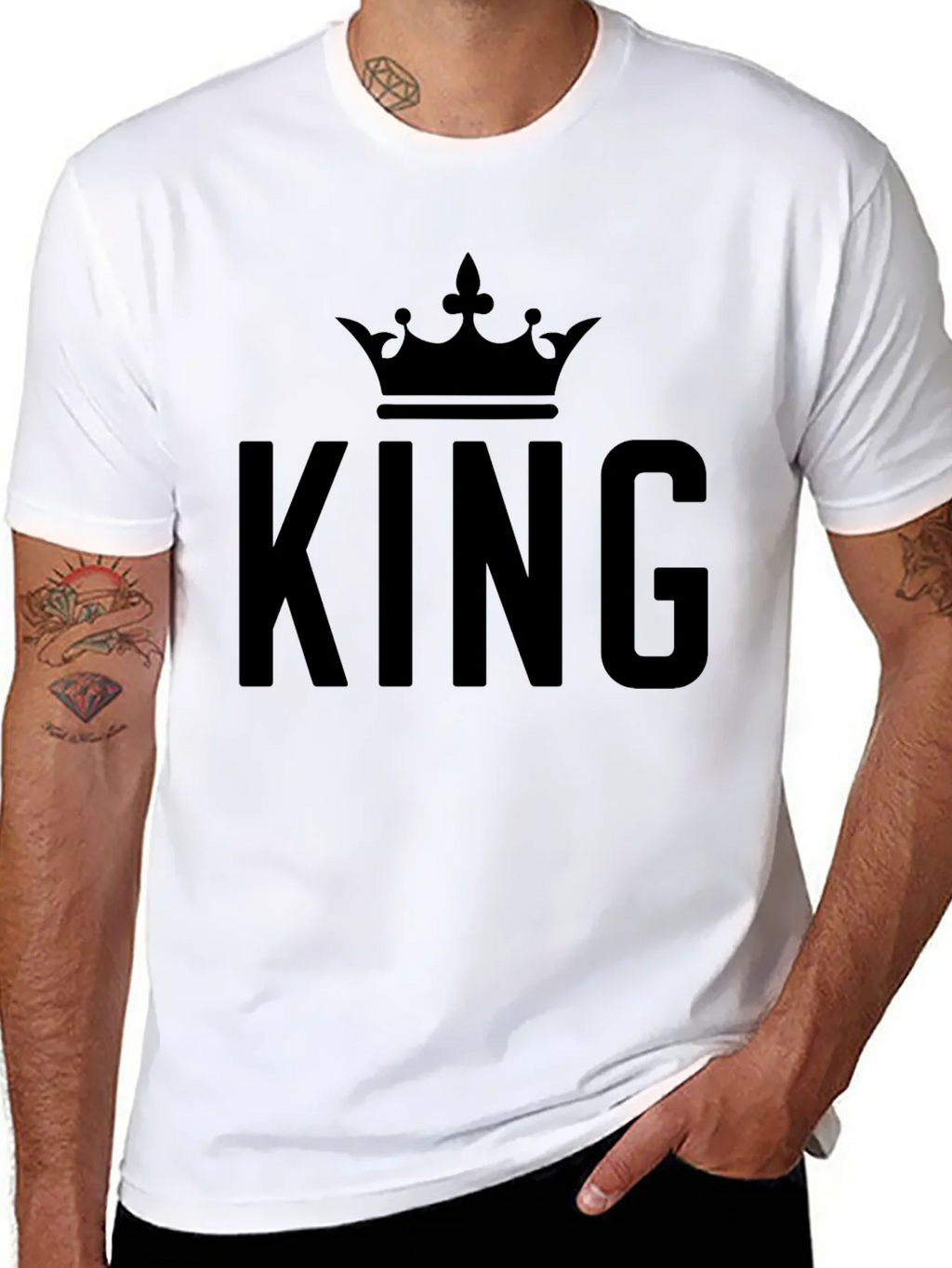 King Crown Graphic T-Shirt - Black