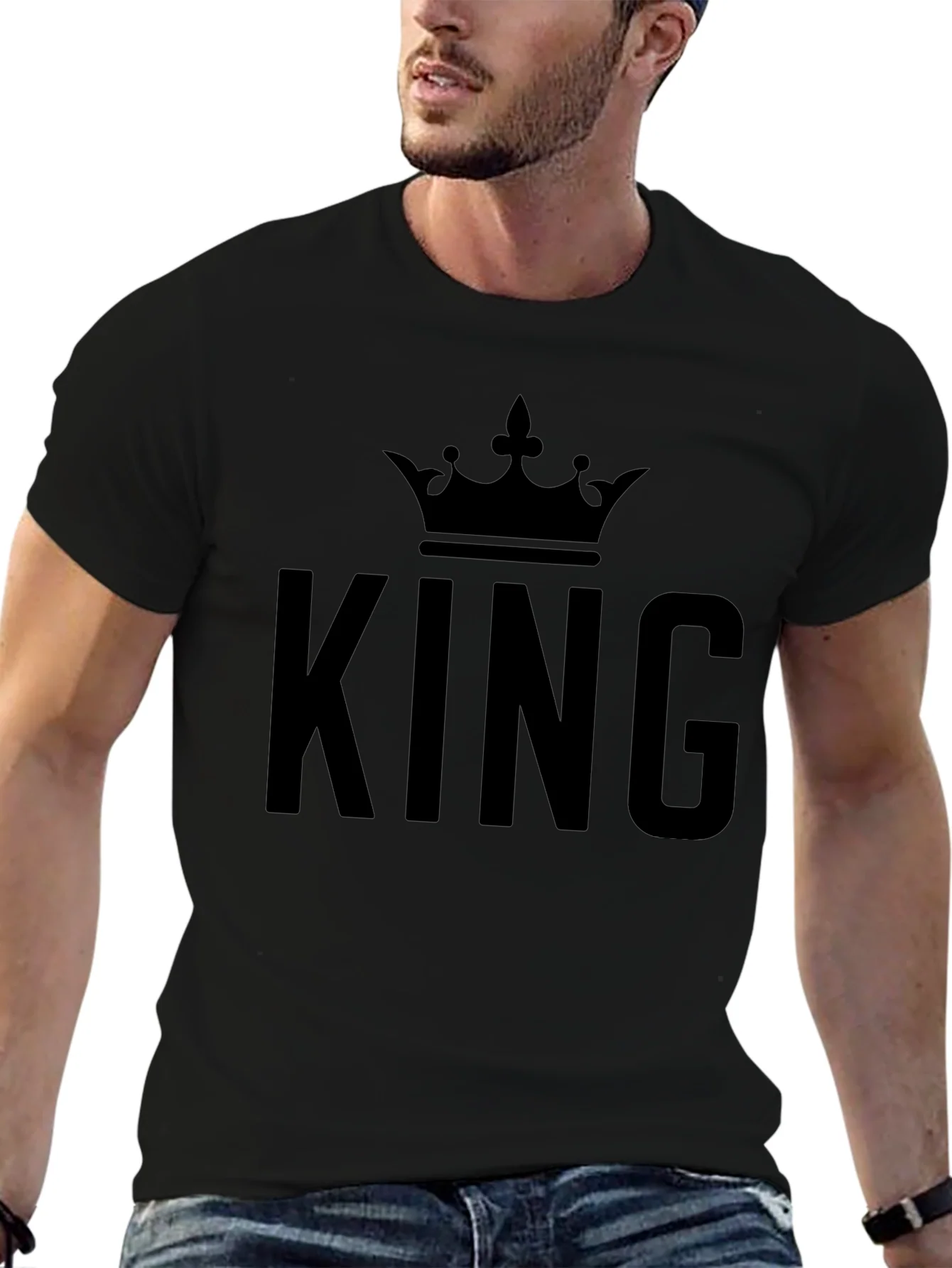 King Crown Graphic T-Shirt - Black
