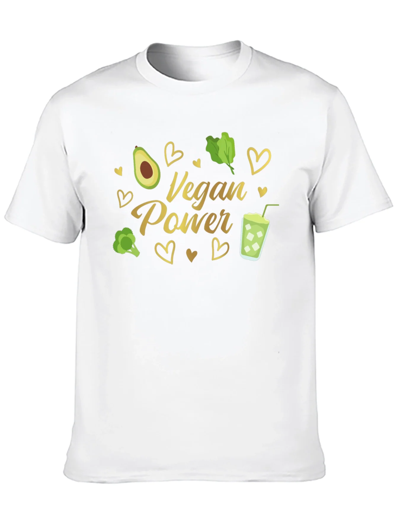 Vegan Power T-Shirt - Avocado Broccoli Smoothie