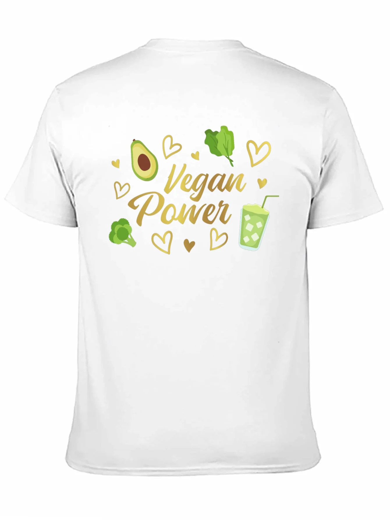 Vegan Power T-Shirt - Avocado Broccoli Smoothie