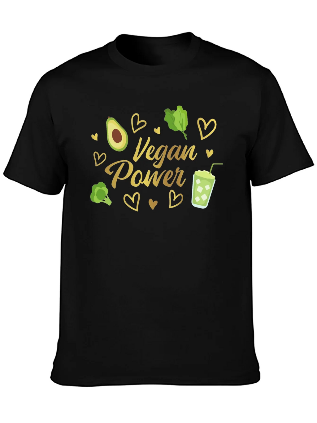 Vegan Power T-Shirt - Avocado Broccoli Smoothie
