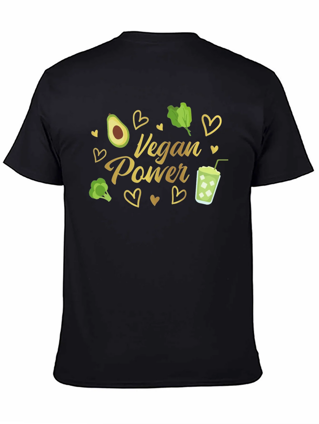 Vegan Power T-Shirt - Avocado Broccoli Smoothie