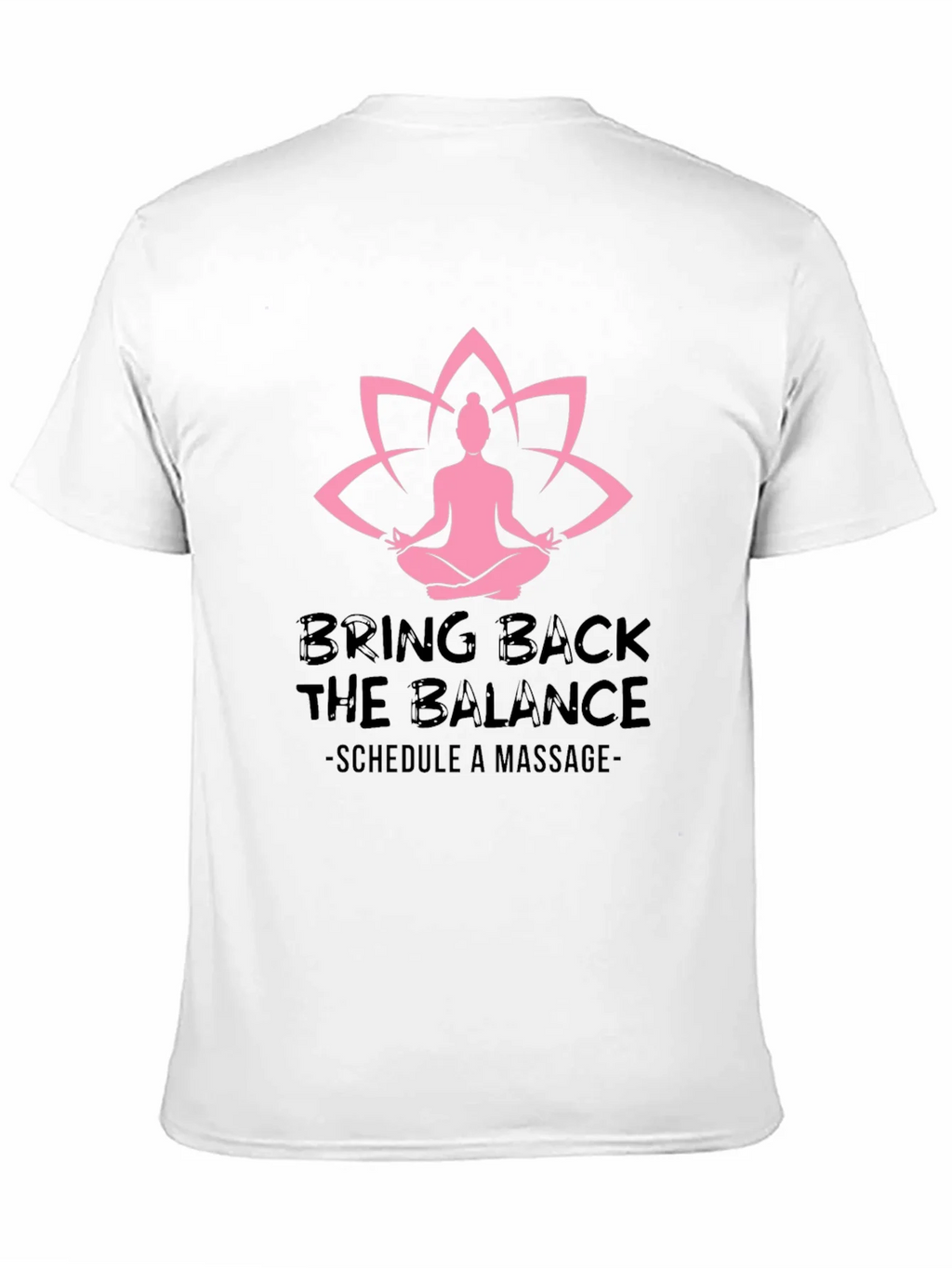 Balance Massage Black Graphic Tee
