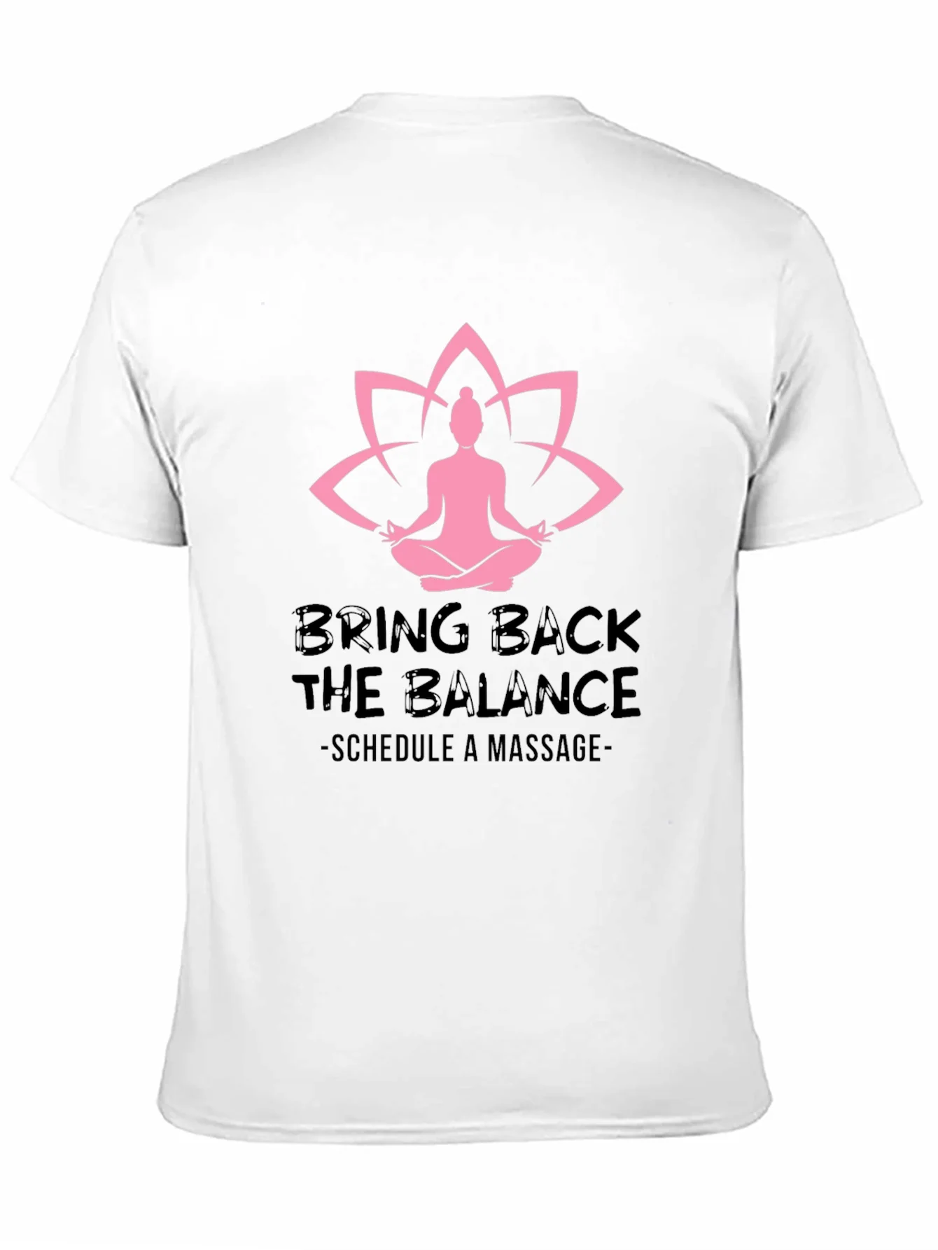 Balance Massage Black Graphic Tee