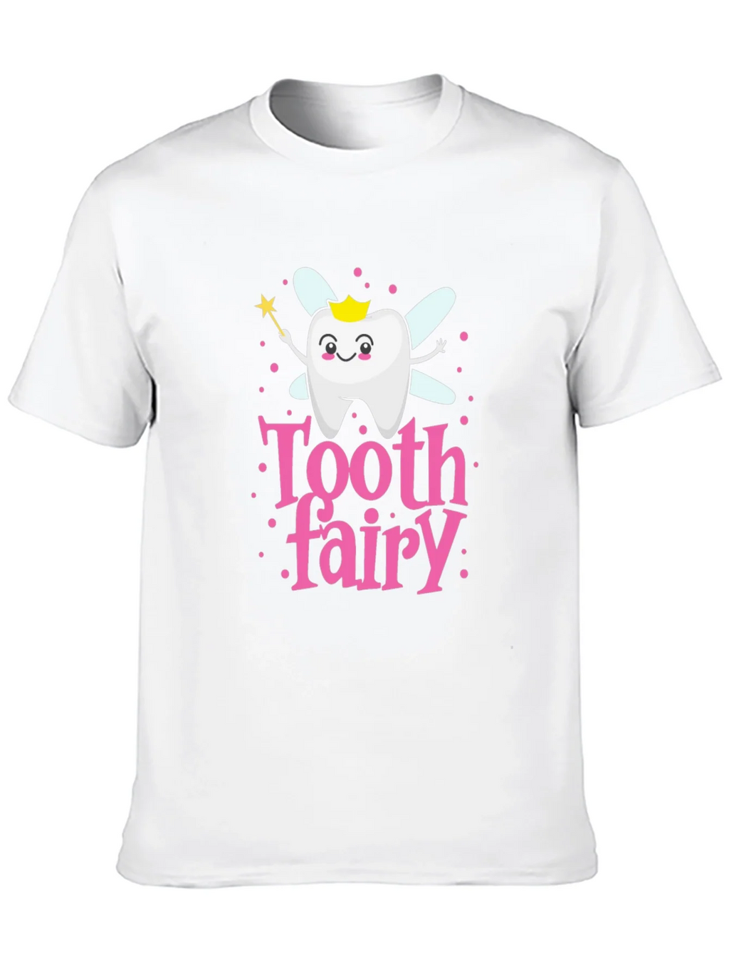 Tooth Fairy Cartoon T-Shirt Cute Dental Hygiene Tee