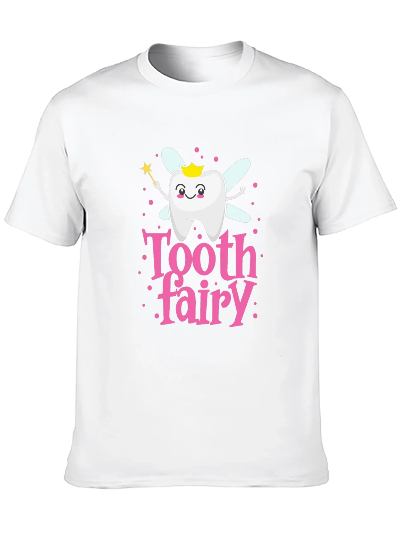 Tooth Fairy Cartoon T-Shirt Cute Dental Hygiene Tee