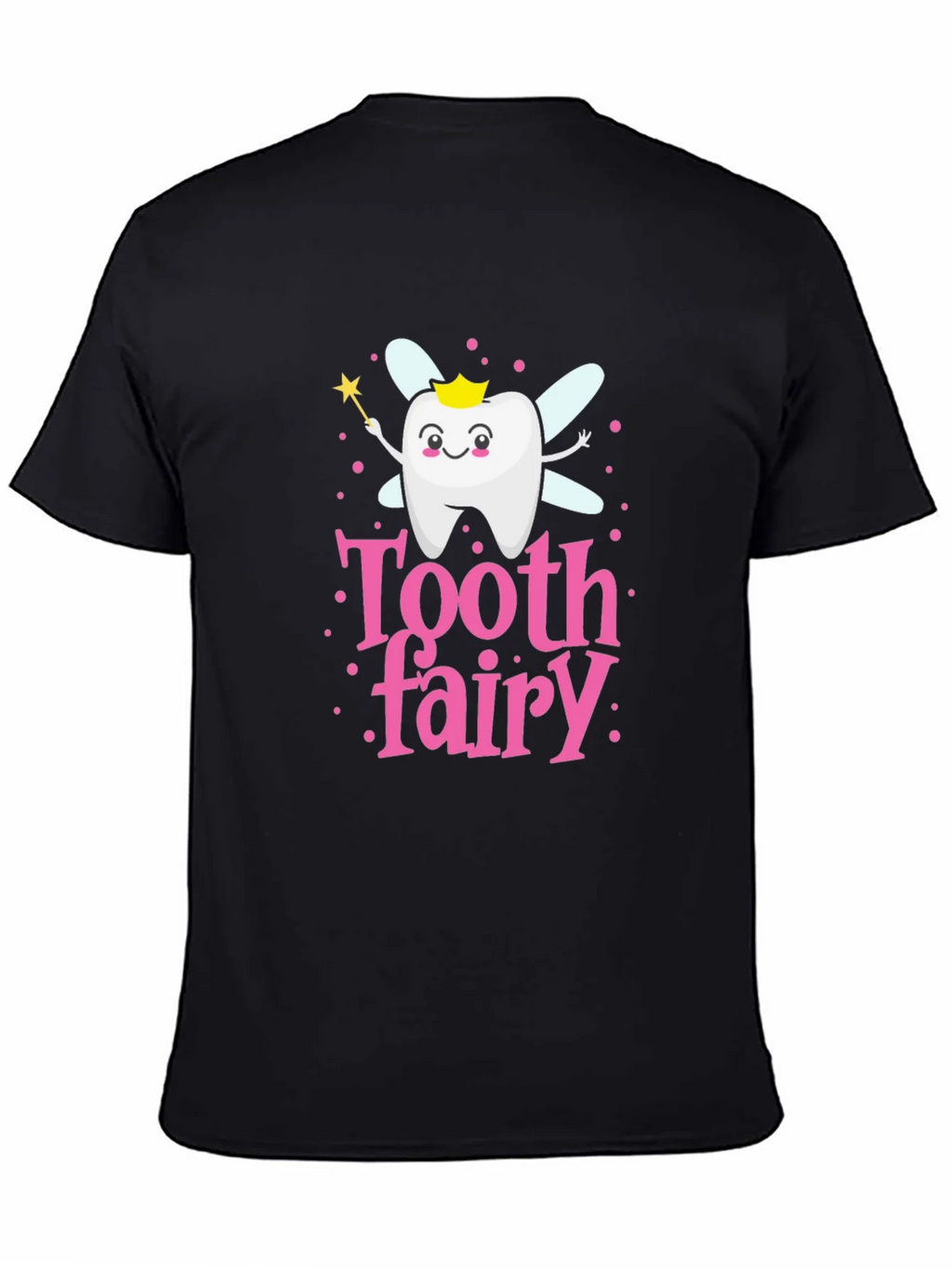Tooth Fairy Cartoon T-Shirt Cute Dental Hygiene Tee