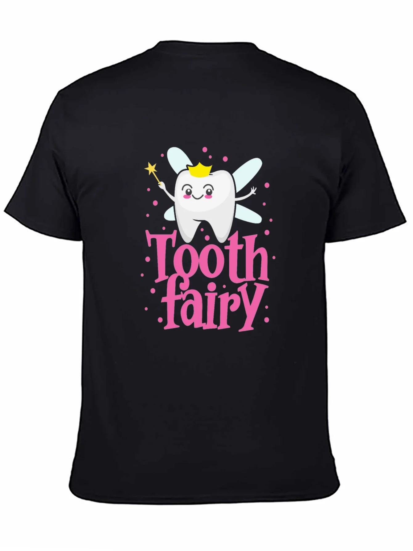 Tooth Fairy Cartoon T-Shirt Cute Dental Hygiene Tee