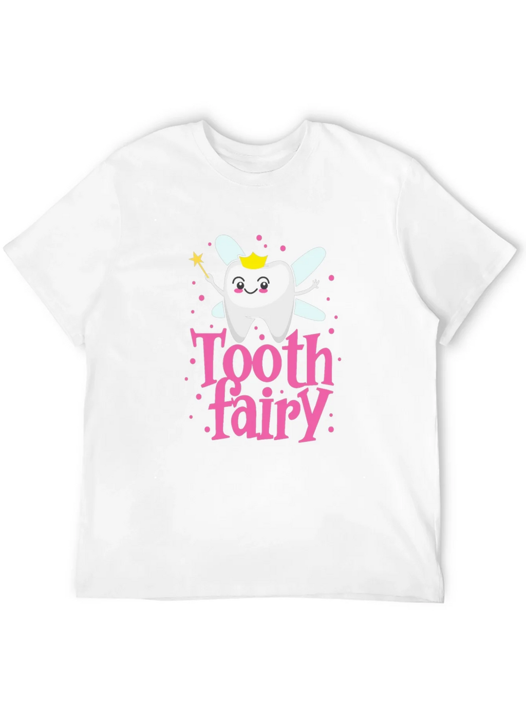 Tooth Fairy Cartoon T-Shirt Cute Dental Hygiene Tee