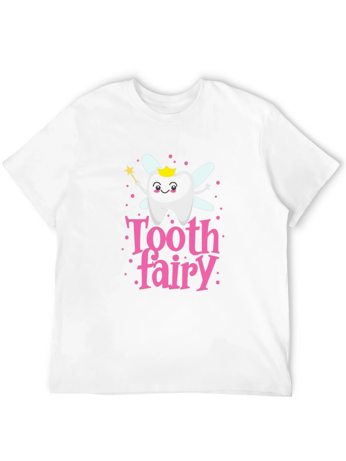 Tooth Fairy Cartoon T-Shirt Cute Dental Hygiene Tee
