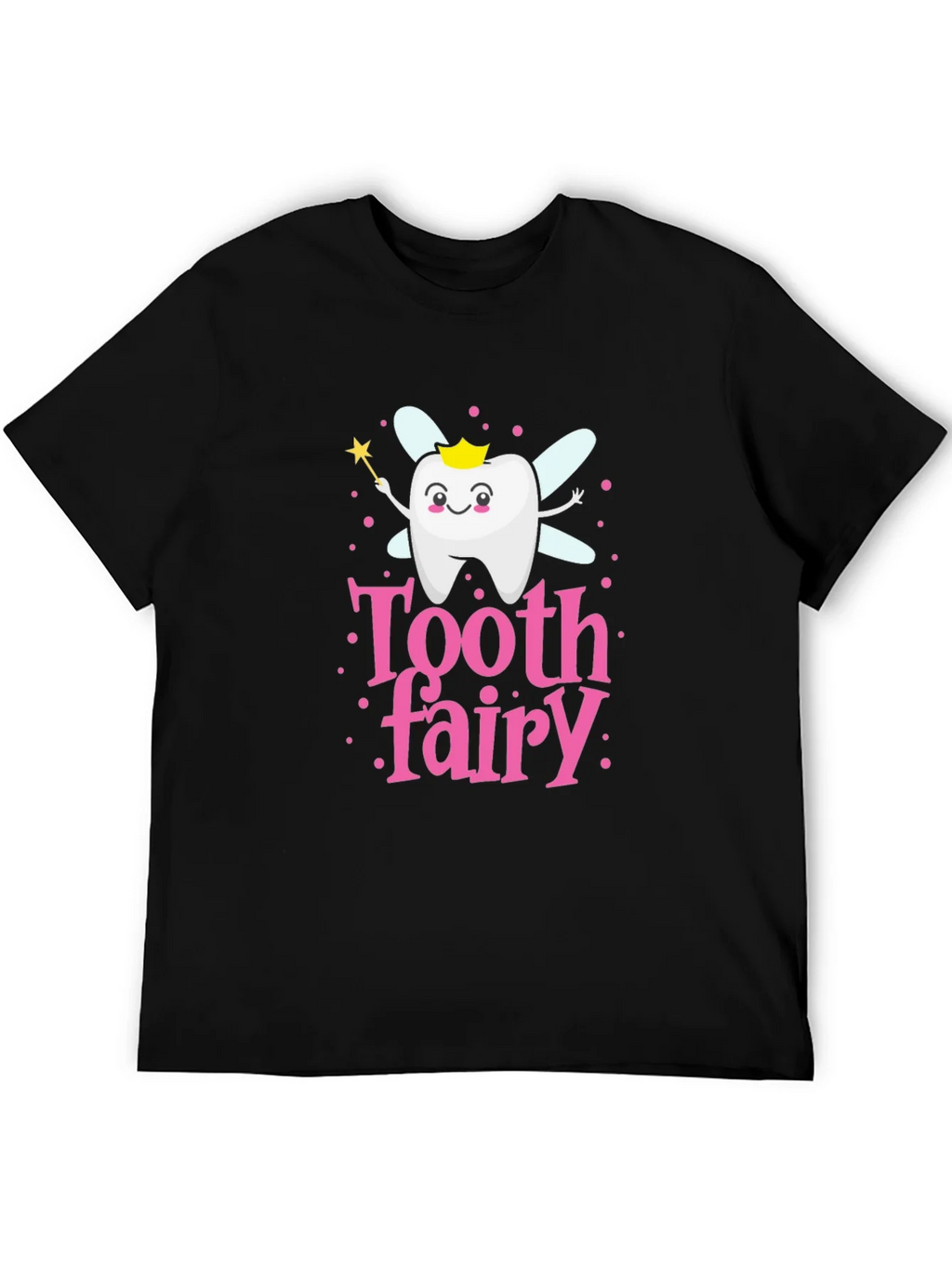 Tooth Fairy Cartoon T-Shirt Cute Dental Hygiene Tee