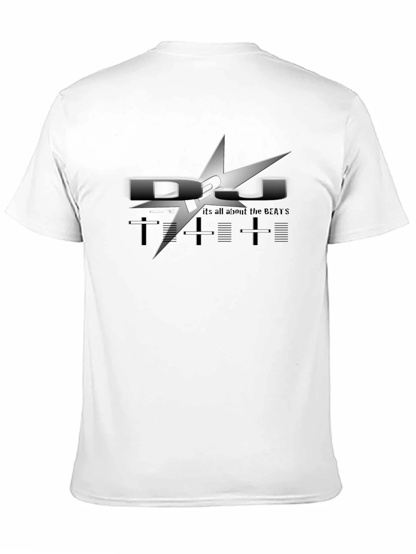 DJ Beats Graphic Black T-Shirt