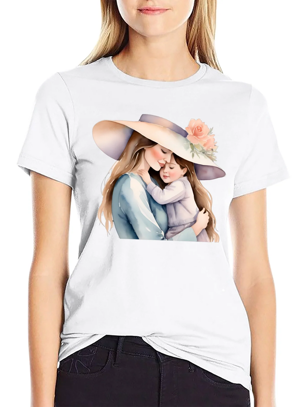 Mother and Child Graphic Tee