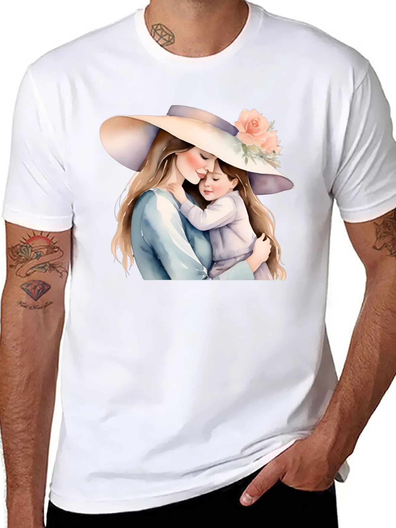 Mother and Child Graphic Tee