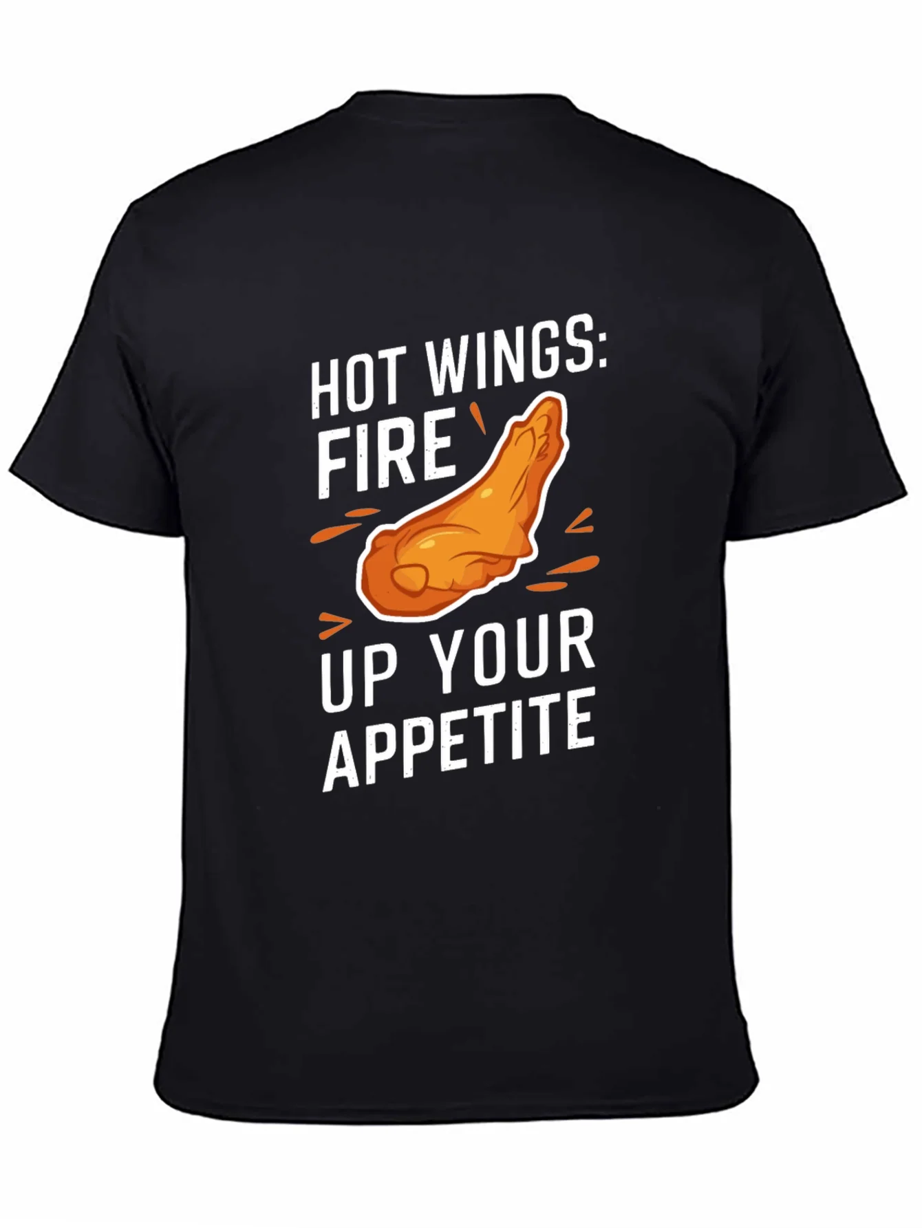 Hot Wings Appetite T-Shirt - Black Graphic Tee