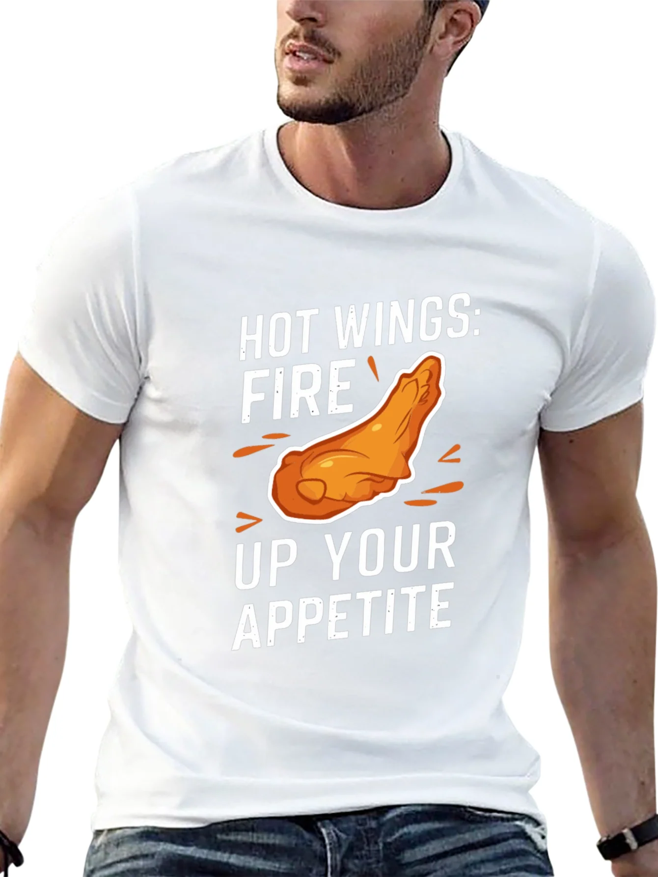 Hot Wings Appetite T-Shirt - Black Graphic Tee