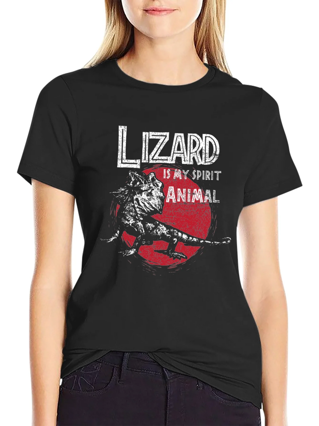 Lizard Spirit Animal Graphic T-Shirt