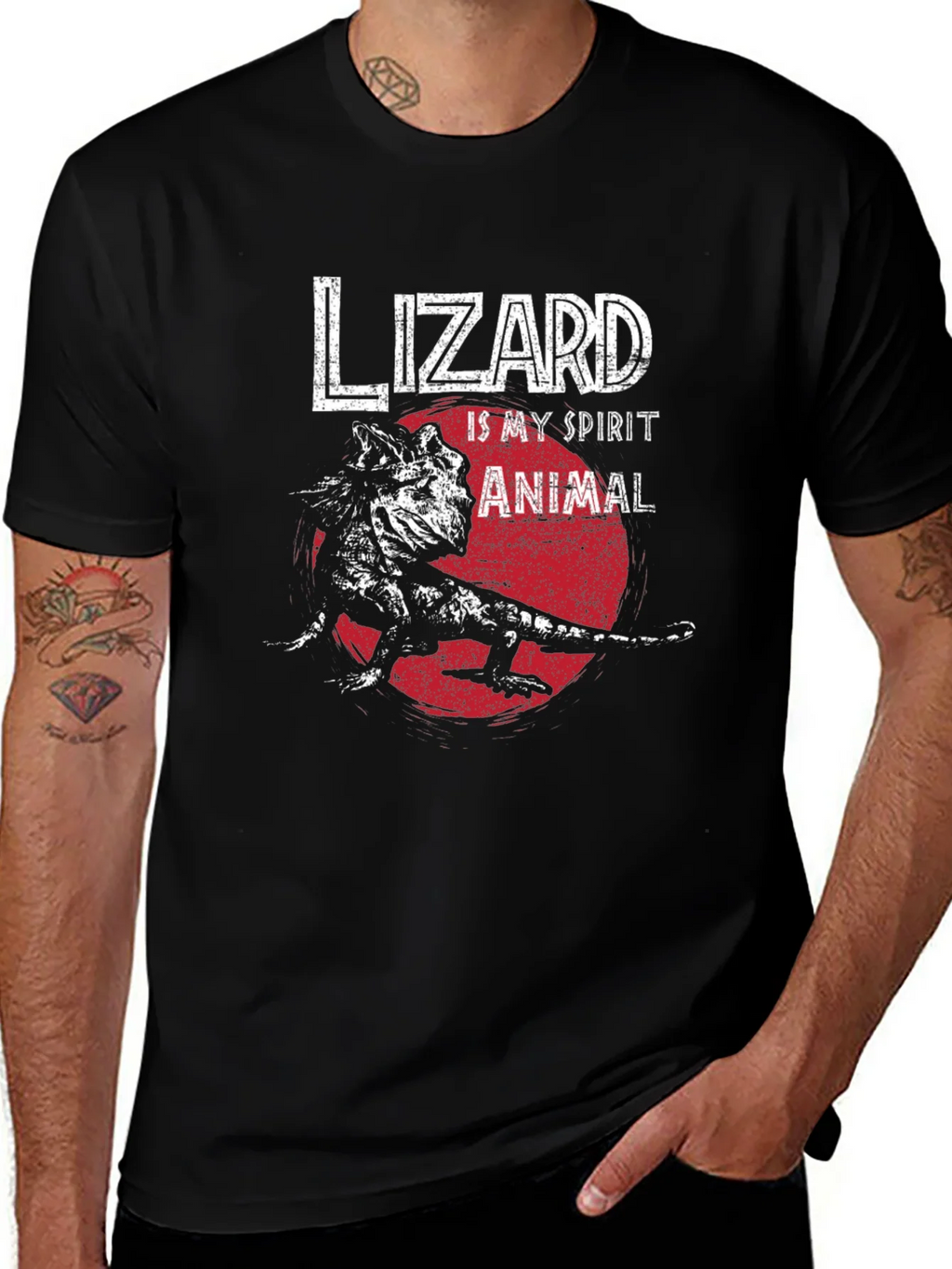 Lizard Spirit Animal Graphic T-Shirt