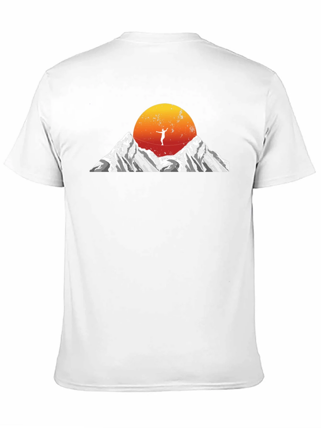 Mountain Sunset Tightrope Walker Graphic Tee