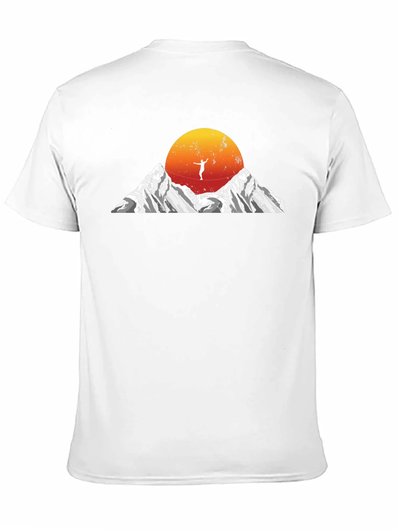 Mountain Sunset Tightrope Walker Graphic Tee