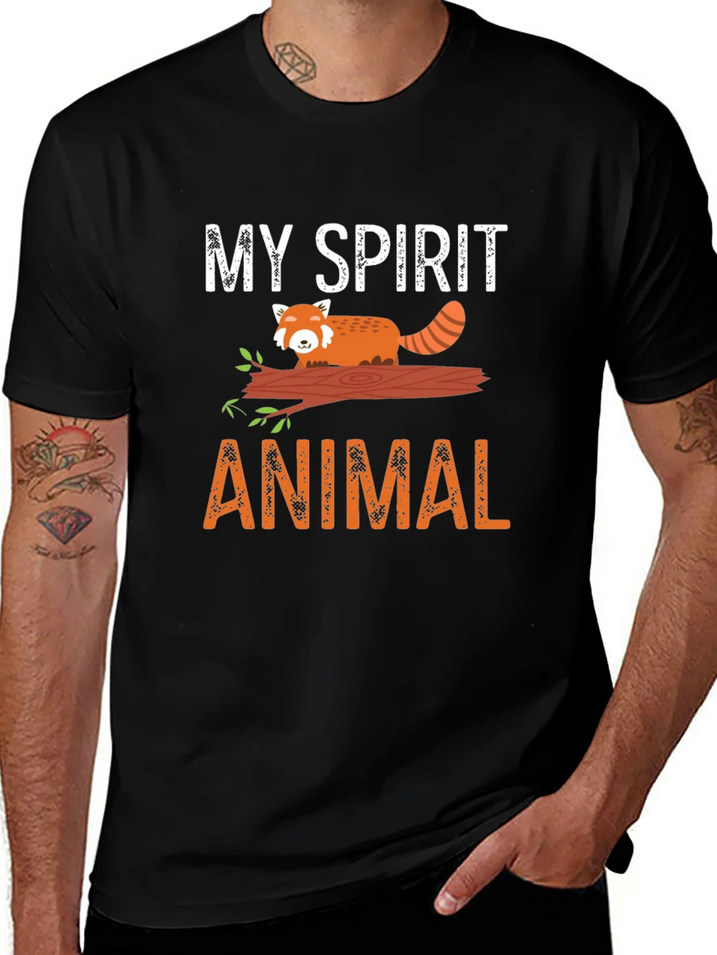 My Spirit Animal Red Panda Graphic T-Shirt