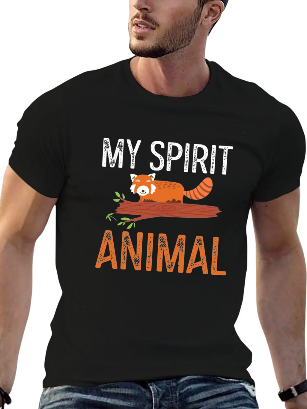 My Spirit Animal Red Panda Graphic T-Shirt