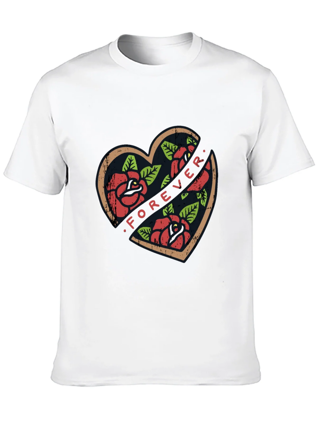 Forever Rose Heart Graphic Tee