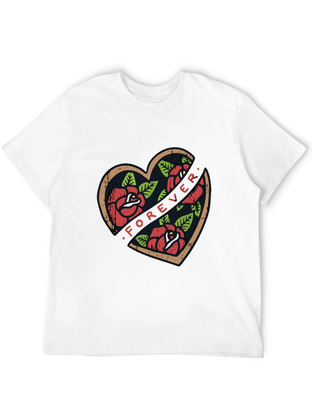 Forever Rose Heart Graphic Tee