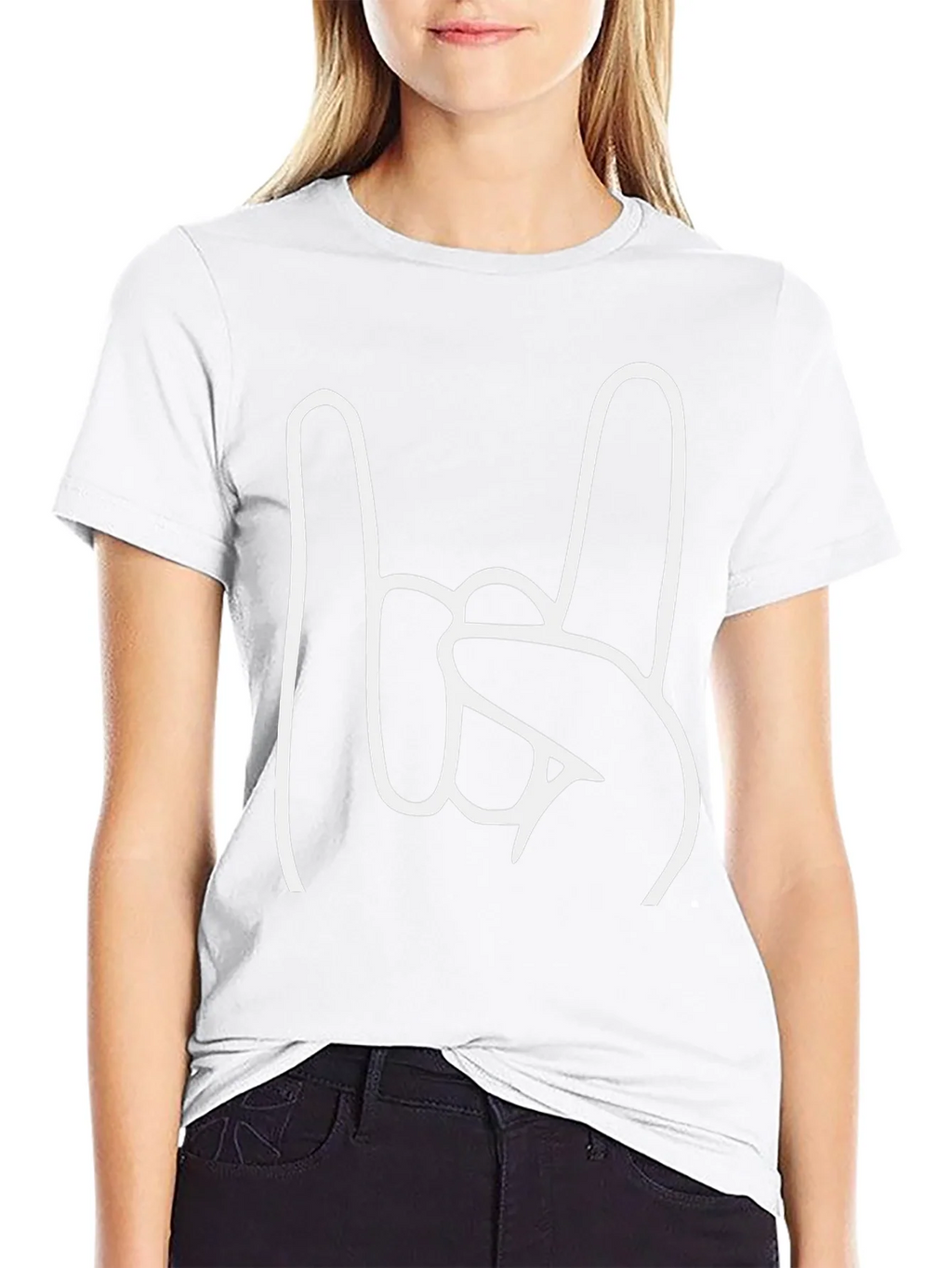 Rock On Graphic Tee - Black Cotton T-Shirt