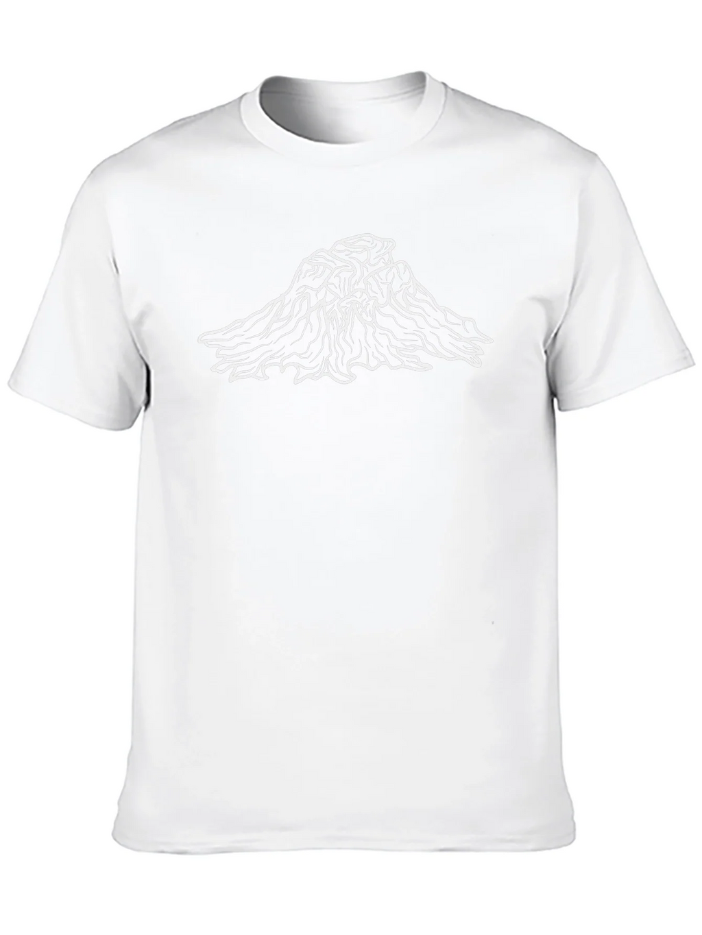 Mountain Peak Graphic Tee - Black Cotton T-Shirt