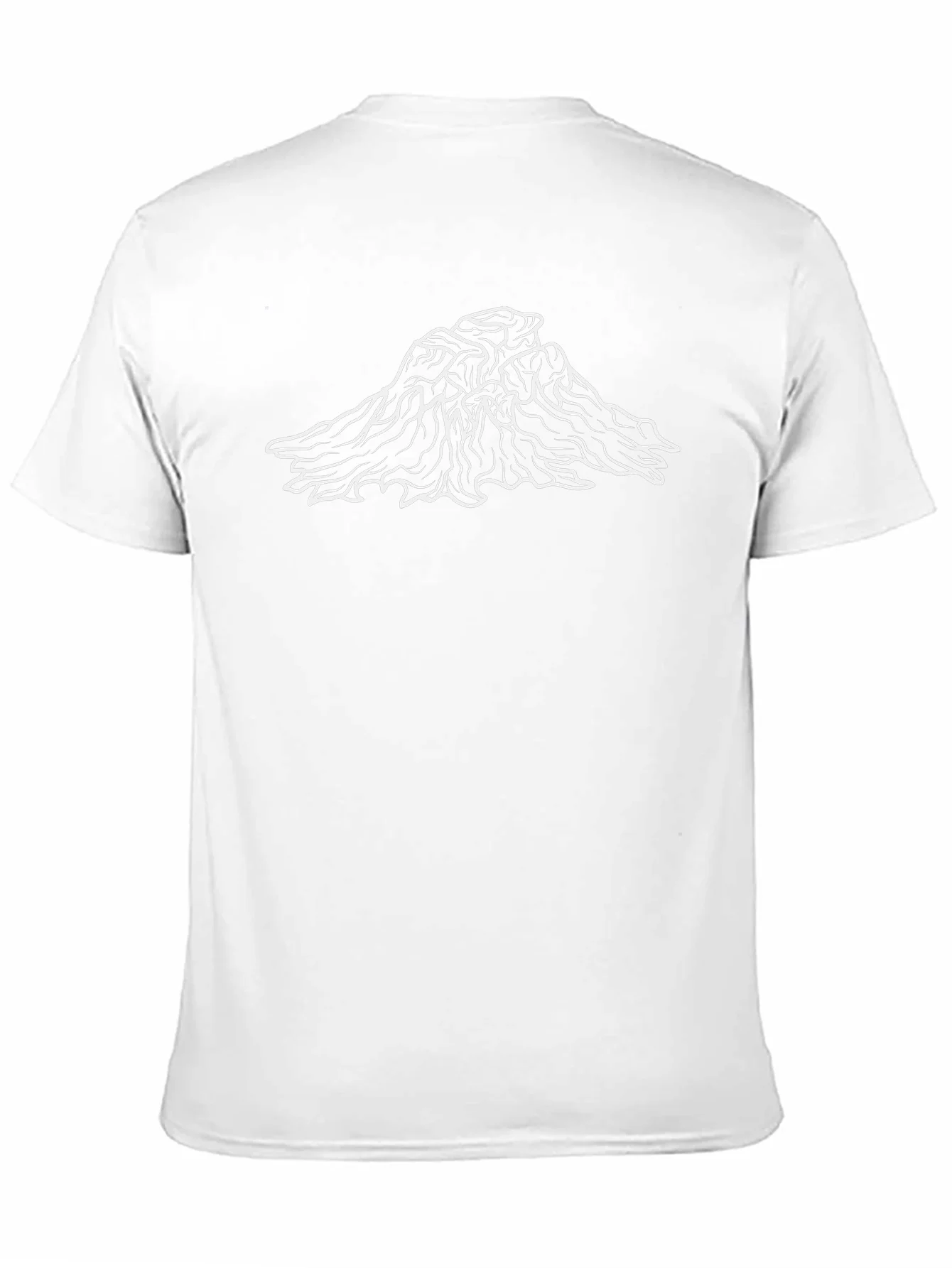 Mountain Peak Graphic Tee - Black Cotton T-Shirt